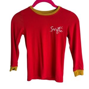 FANCY SCHMANCY BABY 87 Fan Swiftie Chiefs Girls Long Sleeve Pajama Top, 7